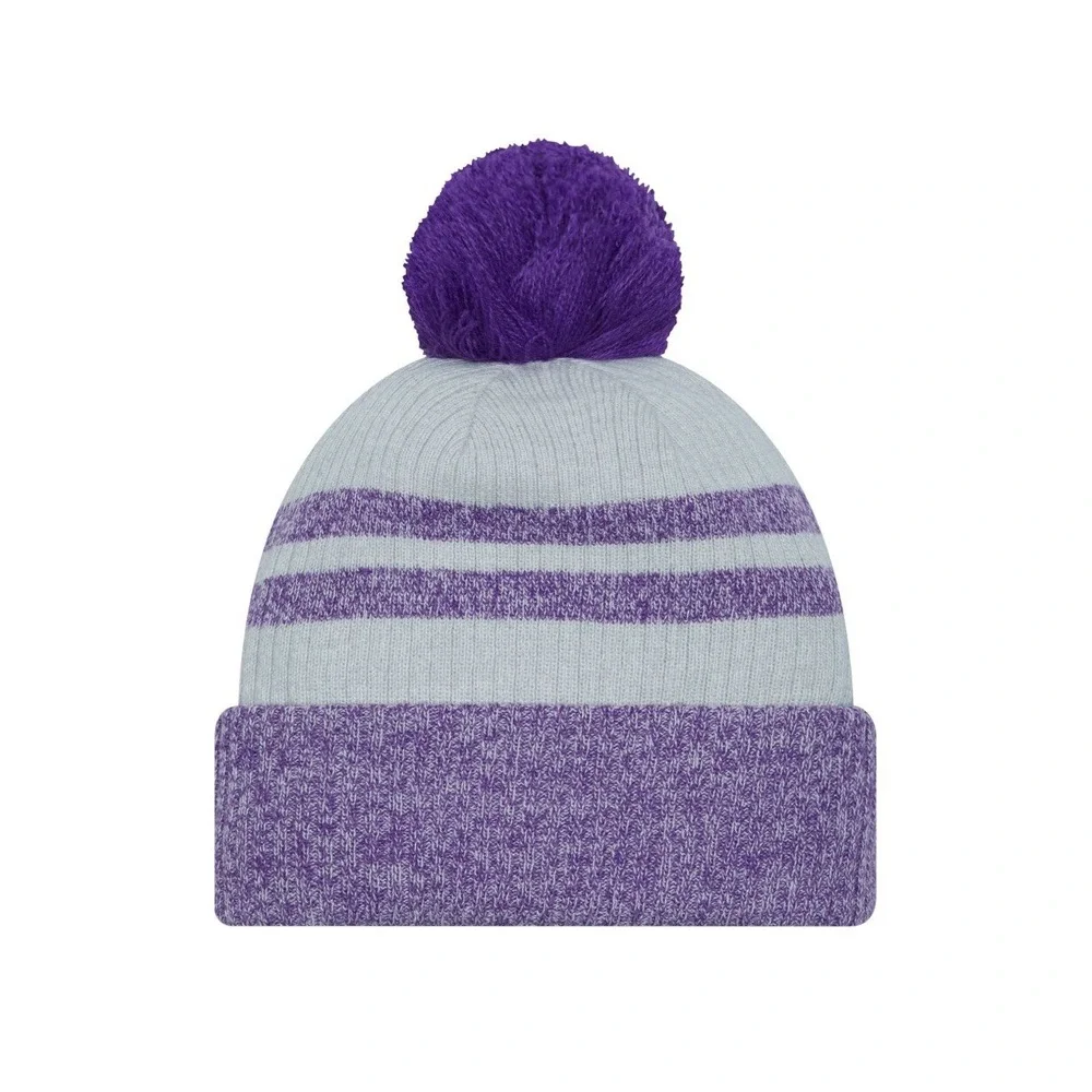 Minnesota Vikings New Era Pom Patch‎ Gray Beanie Hat - New With Tags